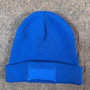 HitWear Knit Beanie Hat Royal Blue Cuffed Blank Patch Watch Cap One Size 2545